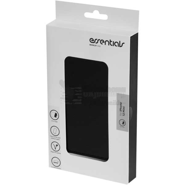 iPhone 12 mini PU wallet, detach, 3 cards, Black 3 iPhone 12 mini PU wallet, detach, 3 cards, Black