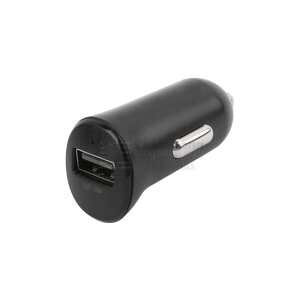 Car charger 12W with included USB-A to Lightning cable 1m, MFi, Black