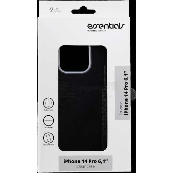iPhone 14 Pro TPU back cover, Transparent 1 The TPU cover comes in very slim design