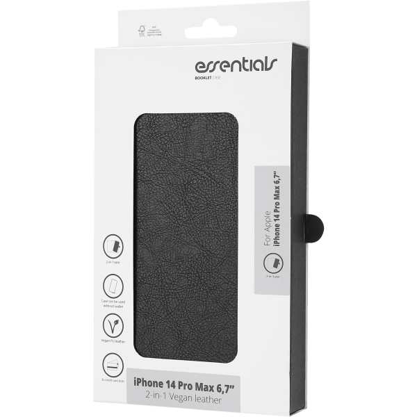iPhone 14 Pro Max PU wall,detach,3 card,Black 3 iPhone 14 Pro Max PU wall,detach,3 card,Black - Bilde 3
