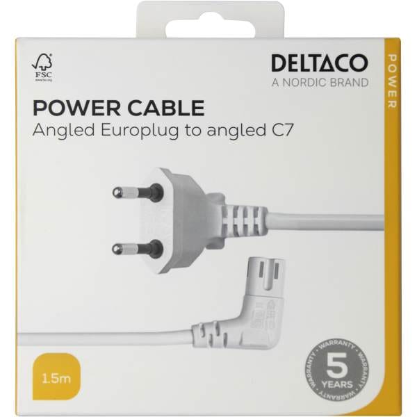 Power cord CEE 7/16 - C7 angled