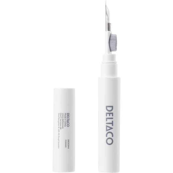 offering users a comprehensive 3-in-1 tool for maintaining clean peripherals. Accompanied by a cleaning solution