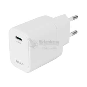 USB-C wall charger, 1x USB-C PD, 20 W, white