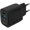 Med denne veggladeren med doble USB-porter (USB-A og USB-C) kan du alltid være sikker på at du har en adapter som passer, og du kan lade to enheter samtidig.