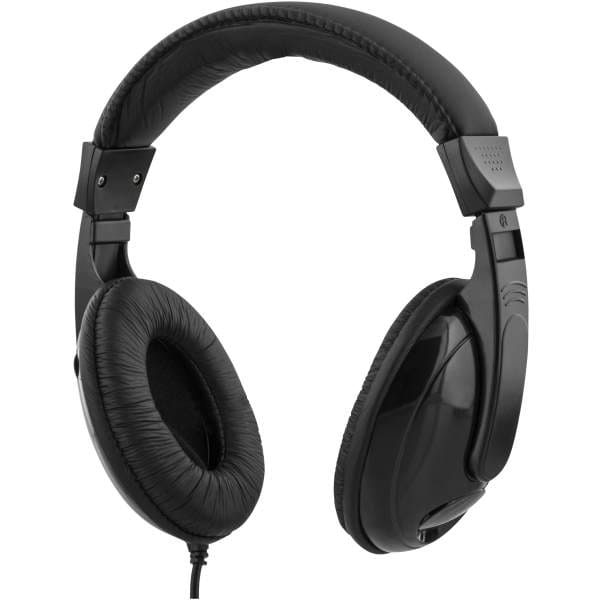 HL-51C Headphones with volume control, USB-C, black 1 Comfortable headphones with soft padded covers and USB-C connector. The headphones have an adjustable headband for comfortable fit. The volume can be easily adjusted with a control located on one of the side covers.