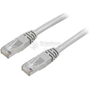 F/UTP Cat5e patch cable, 1m, 100MHz, grey