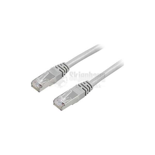 F/UTP Cat5e patch cable, 1m, 100MHz, grey
