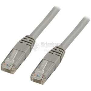 U/UTP Cat5e patch cable 1m, 100MHz, grey