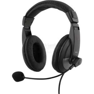 Headset, 40mm element, 1x4-pin 3.5mm connector, black