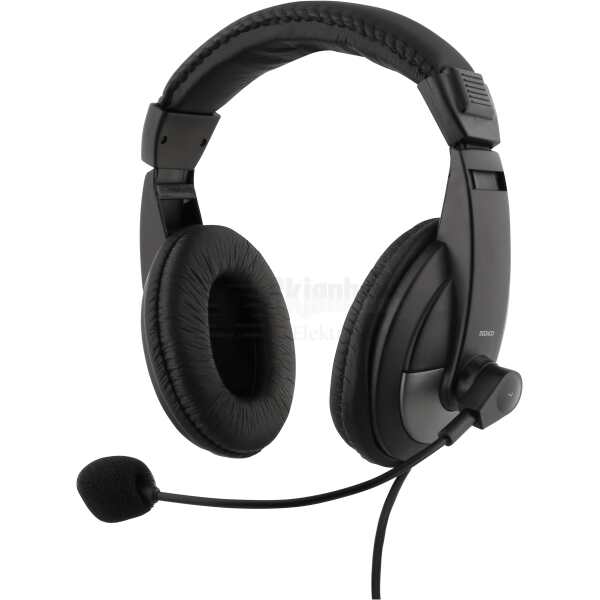 Headset, 40mm element, 1x4-pin 3.5mm connector, black