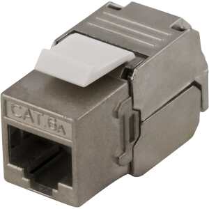 FTP Cat6a keystone connector, shielded, 22-26 AWG, "Tool-free"