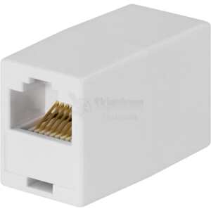 Modular connector 8P / 8C, unshielded, RJ45, white