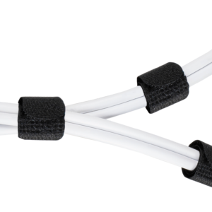 Borrelåsbånd, 20mm bredde, 18cm, 10-pk, svart
