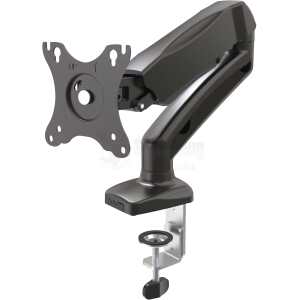 Monitor desk mount, 17-32", gas operated, VESA, three-axis, black