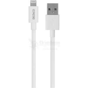 USB-A - Lightning cable, 1m, white