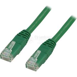 U/UTP Cat5e patch cable 0.5m, green