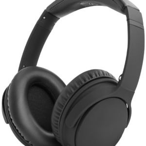 BT500 Bluetooth noise-cancelling headphones, microphone, control buttons, black