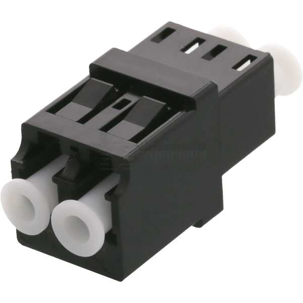 Snap-in fiber mating sleeve, 2xLC-LC, Single mode, duplex, blue