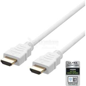 ULTRA High Speed HDMI-cable, 48Gbps, 2m, white