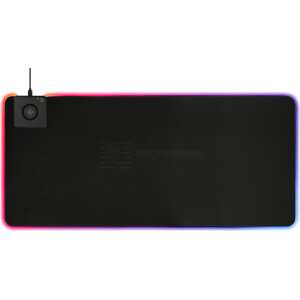 Extra wide RGB mouse pad with wireless charging, neoprene 10W fast charge, 900x400
