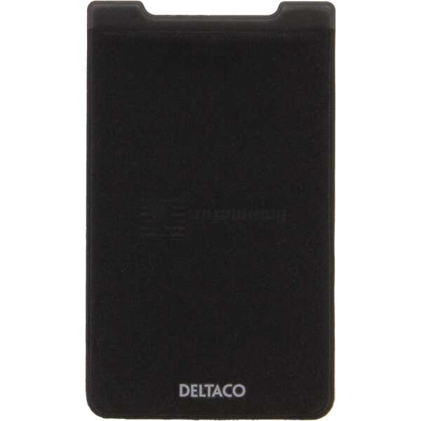Adhesive credit card holder, RFID blocking, 3M adhesive, black