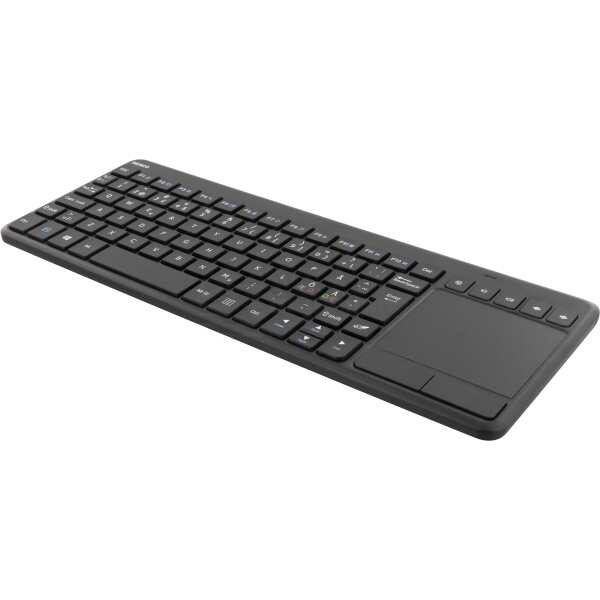 Wireless mini kb, USB nano, nordic, 86 keys, black