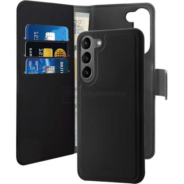 Samsung Galaxy S23+ wallet, detachable, black