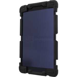 Case in silicone for 7-8" tablets, stand, black
