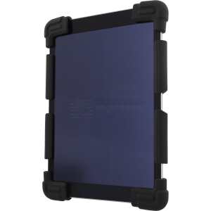 Case in silicone for 9-11.6" tablets, stand, black