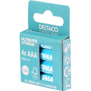 Ultimate Lithium batteries, 1.5V, LR03/AAA size, 4-pack