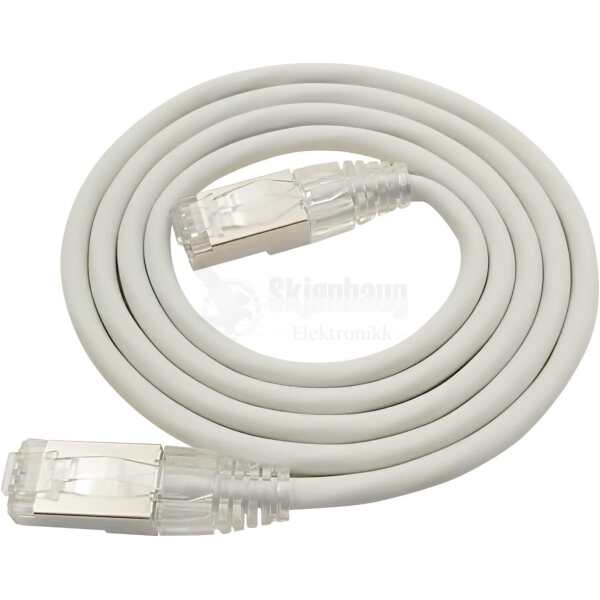LinkIT SlimPatch U/FTP Cat6a grå 10mCat.6a Slim