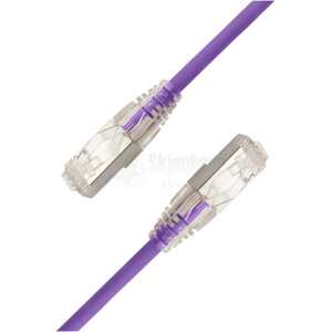 LinkIT SlimPatch F/UTP Cat6a lilla 0.3mCat.6a Slim