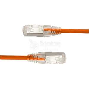 LinkIT SlimPatch F/UTP Cat6a Orange 1mCat.6a Slim