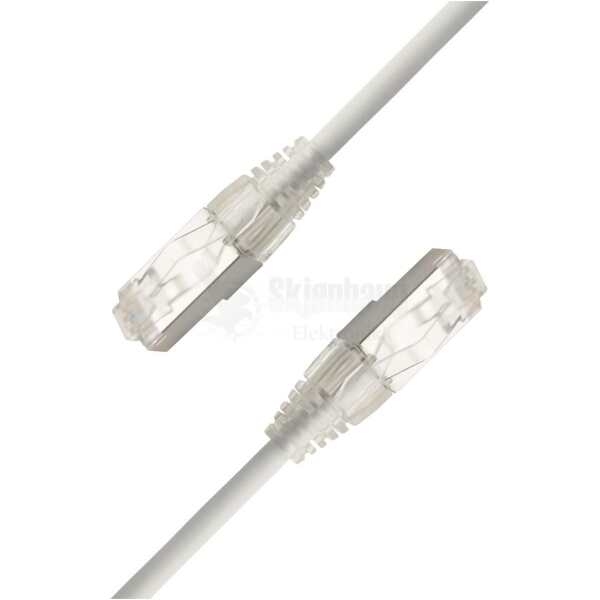 LinkIT SlimPatch F/UTP Cat6a hvit 5mCat.6a Slim