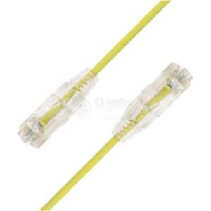 LinkIT SlimPatch U/UTP Cat6a gul 0.2mCat.6a Slim