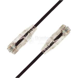LinkIT SlimPatch U/UTP Cat6a svart 1mCat.6a Slim