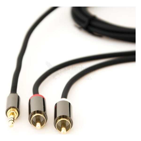 Stoltzen Flex Lydkabel 3,5mm - 2xRCA 5mJack/RCA