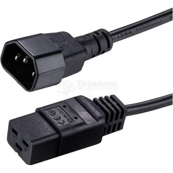 LinkIT strømkabel C19/C14 svart 5mStrømkabel C19/C14