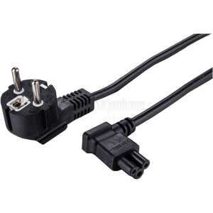 LinkIT strømkabel CEE 7/7 - C5 svart 10mStrømkabel Vegg/C5