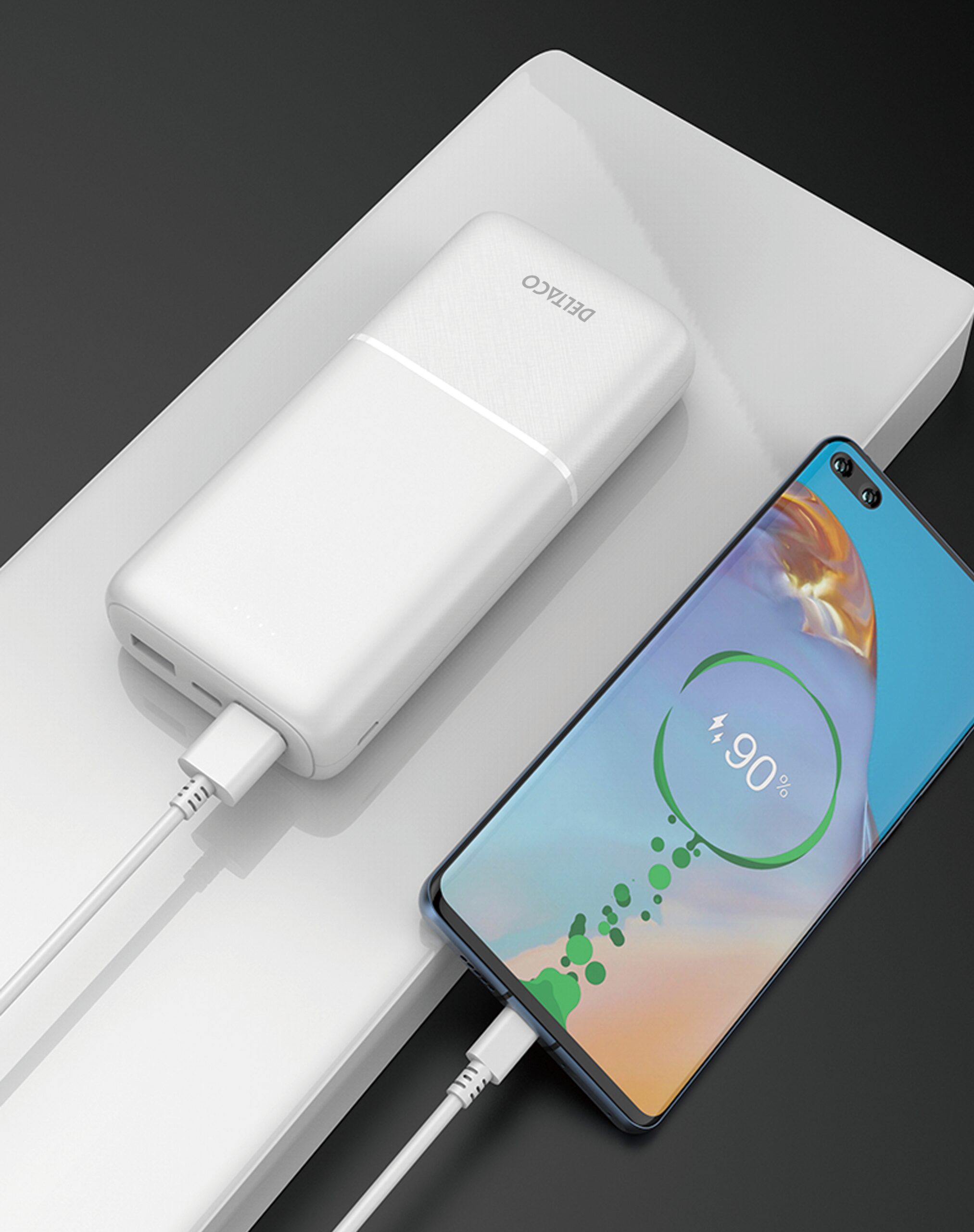 Power bank 20 000 mAh, 2x USB-A, 1x USB-C 10 Power bank 20 000 mAh, 2x USB-A, 1x USB-C - Bilde 10