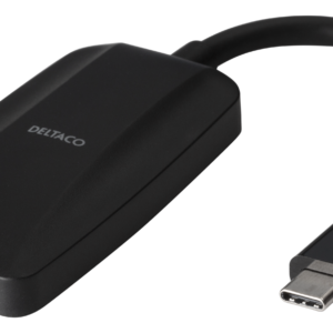 USB-C han til DisplayPort hun adapter, 680x4320 30Hz, svart