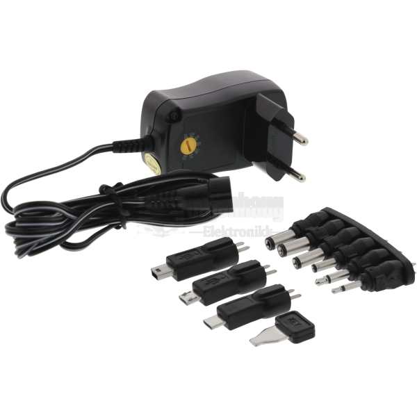 AC/DC Plug-in adapter, 600mAh