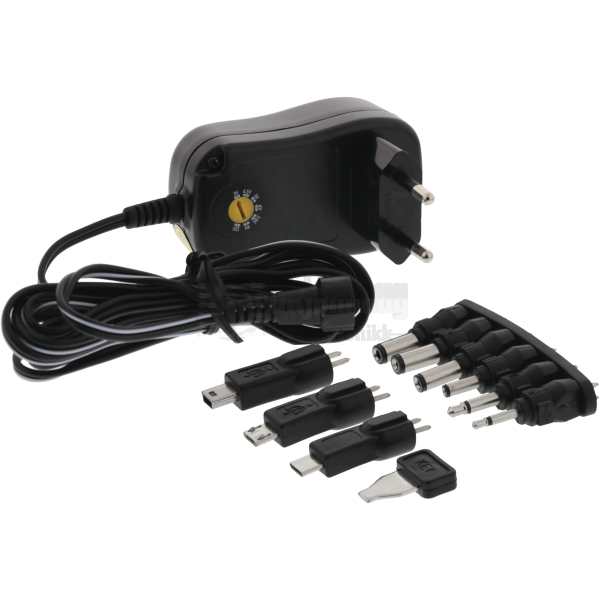 AC/DC Plug-in adapter, 1000mAh