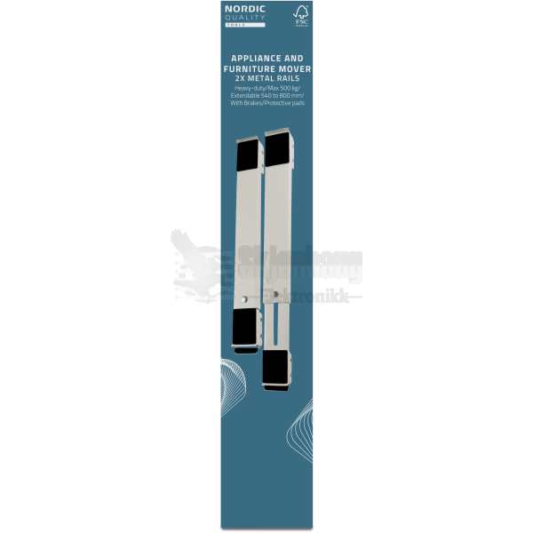 you can transport even the bulkiest items without hassle. The rails are made of sturdy iron and are equipped with protective pads on top