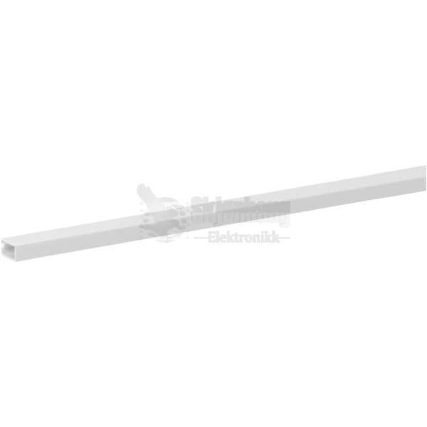Kabelkanal, 12x7, White-m/tape, 2m - 1 pk
