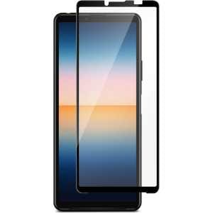 Sony Xperia 10 III Full-Fit Glass Black 5 innovative og elegante skjermbeskytteren i ekte glass med glatte avrundede kanter som dekker og beskytter skjermen til telefonen fra kant til kant. Laget av ekte silikatglass - det sterkeste glasset som finnes. PANZER® Premium Full-Fit Glass er 0