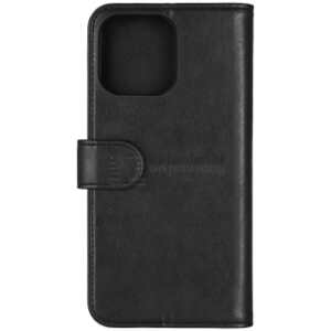 iPhone 16 Pro Max PU wallet, recycled, 3 cards, black