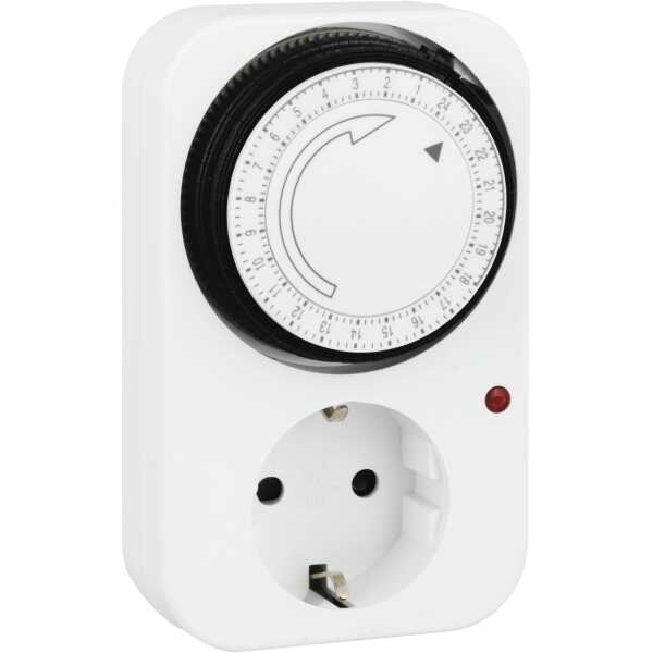 Programmerbart innendørs tidsur, 24 timer