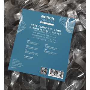 Slangeklemmer, 15-25mm - 100 pcs. BULK