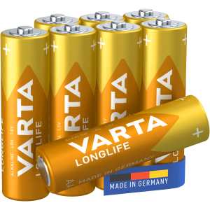 Longlife batteri - AA, 8-Pakning